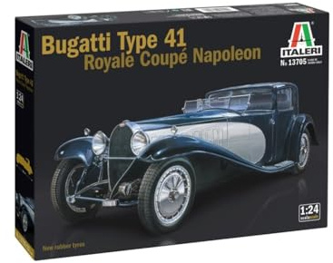 Italeri 13705 1:24 Bugatti Coupè Napoleon - Modellbau, Bausatz, Standmodellbau, Basteln, Hobby, Kleben, Plastikbausatz, detailgetreu, Auto Modell, 1:24