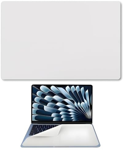2 PCS Protection Clavier Ordinateur, 29x19cm, Protège Clavier Réutilisable et Chiffon de Nettoyage Écran, Protection Antipoussière et Anti-Traces pour Ordinateur Portable (pour Pro 13/14)