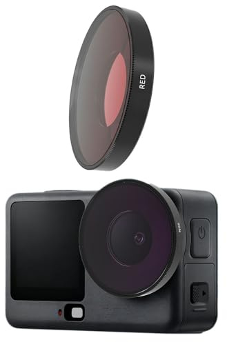 Filter Set Compatible with DJI Osmo Action 6, for Threaded Filters & Enhanced Photography (RED)