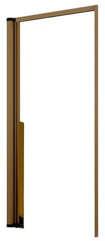 Zanzariera a Rullo Riducibile Laterale per Portefinestre in kit fai da te Vari Colori e Misure (Bronzo, 140 x 250 senza Guida a terra)