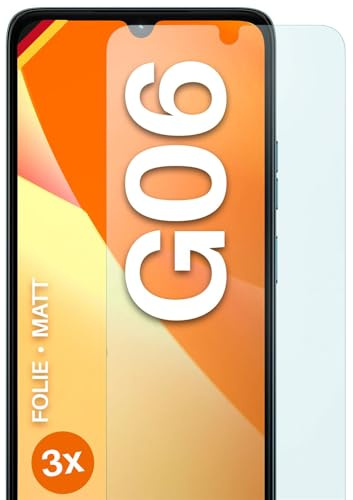 moex FlexProtect matte Schutzfolie für Motorola Moto G06 Displayschutz Folie matt gegen Reflexionen, Anti Reflex Handyfolie mit Sonnenschutz, Kompatibel mit jeder Handyhülle, 3 Stück