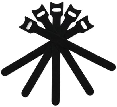 Kabelbinder Lösbare Kabelbinder, Draht-Organizer, schwarze Nylon-Klettbänder, Wickel-Reißverschluss, Bündel, Verband, Krawatte, Kunststoffbefestigung(500 pieces,300mm)