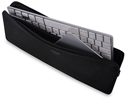 Adore June case Keeb Combine compatible with Apple Magic Keyboard 2015-2025 & Magic Trackpad 2015-2025, keyboard case made of sturdy material, Black