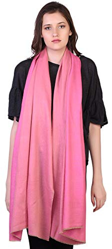 100% Kaschmir Handarbeit im Kashmir (Geschenk Kasten) Ultra Weich Warm Superfein wickeln Pashmina Schal Rosa