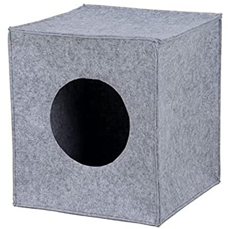 Trixie 36313 Kuschelhöhle Anton für Regal, 33 × 33 × 37 cm, grau