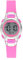 Armitron Sport Women's Digital Chronograph Resin Strap Watch, 45/7012 Neon Pink/Silver