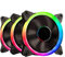 XITAI RGB Case Fans 200mm 3 Pack, LED PC Computer Case Fan RGB, Low Noise High Airflow, Light/Fan Speed Adjustable, Different Light Modes