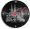 Kreative Feder Köln Music Schallplatten-Uhr Retro Vinyl Designer Funk Wanduhr leise Funkuhr ohne Ticken 30cm (Köln Music, leises Funkuhrwerk)