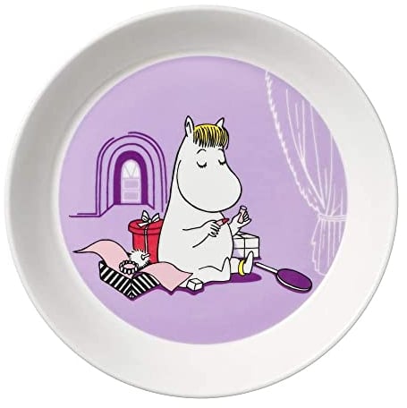 Arabia 1052347 MOOMIN PLATE Teller, Porzellan, Flieder, 19 cm