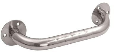 tecuro 1000 Massiver Haltegriff - Länge 320 mm - geprüft bis 120 kg nach EN 12182 - Behindertengerecht - Edelstahl poliert - für Bad und WC