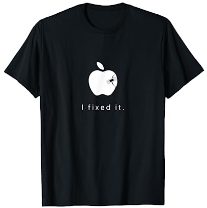 I Fixed It Lustiger Nerd Computer IT Sprüche Geschenk T-Shirt