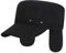 FakeFace Unisex Schirmmütze mit ohrenschützer gefüttertes Basecap Herren Winter Dicke Mütze Kappen Golf Cap Fliegermütze Wintermütze Windschutz Baseballcap mit Schirm und Ohrenklappen (Schwarz1)