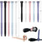 Silicone Zip Ties, Reusable Zip Ties, Rubber Cable Ties Straps for Wire Management, Elastic Silicone Ties Cable Organizer for Home Office, Multicolor Cord Ties in Two Sizes 4.5 and 7.1 (5+5 Pcs)