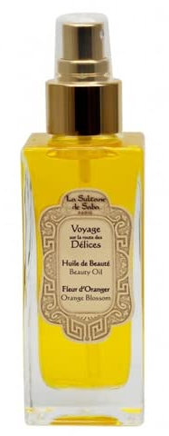 La Sultane de Saba - Huile de beauté corps, cheveux & massage Senteur Fleur d'oranger - Voyage sur la route des délices- Edition limitée 200ml