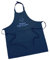 Amikado Tablier de cuisine à personnaliser 100% coton bio - Broderie prénom, motif - Plusieurs couleurs - Idée cadeau personnalisé (Bleu marine)
