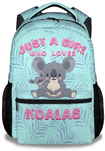 Homexzdiy Koala-Schulrucksack für Kinder, 40,6 cm, Rucksack für Schüler und Teenager, große Kapazität für Alter 6–8 Jahre, Farbe: 1, Reiserucksäcke