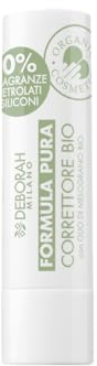 Deborah Milano - Concealer Stick Formula Pura BIO, Farbe 01, makellose und glättende Abdeckung, mit Granatapfelöl, Vegan und Animal Friendly