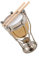 Modèle De Timbale Miniature De 6.5cm, Mini Instrument De Musique Ne Peut Pas Jouer Maison Ornements Instrument