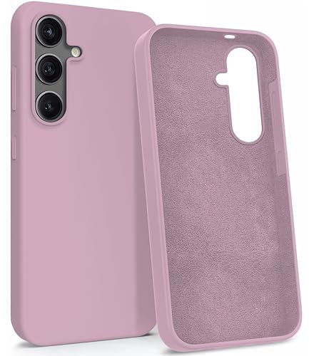 MyGadget Custodia per Samsung Galaxy S24 - Hardcase con Strato Microfibra & Cover Silicone Resistente - Protezione Antigraffio & Antiurto - Rosa