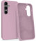 MyGadget Custodia per Samsung Galaxy S24 - Hardcase con Strato Microfibra & Cover Silicone Resistente - Protezione Antigraffio & Antiurto - Rosa