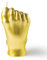 Adval9Vram Fuß Form Duftkerzen Geschenkset - Natürliches Sojawachs Kiefernduft Aromatherapie Kerzen, Stumpenkerze Körper Stressabbau Duftkerze für Yoga Massage Badezimmer (Gold)