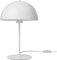 Northpoint LED Design Tischleuchte aus Metall warmweißes Licht Schnurschalter inklusive energieeffizientes E27 LED Leuchtmittel Matt weiß Halbkugel
