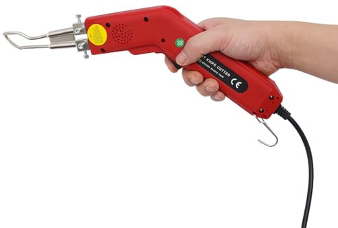 LUNICASHA Electric Hot Knife Cutter, Portable Rope Cutter, Fabric Hot Knife Cutting Tool, Cutting Tool Kit with Blades & Accessories, Cuts Sailing Ropes, Industrial Ropes, Adjustable Temperature, 100W