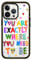 CASETiFY Impact iPhone 13 Pro Case [4X Military Grade Drop Tested / 8.2ft Drop Protection/Compatible with Magsafe] - You are exactly - Glossy Black
