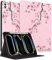 Pegmode Étui pour iPad Pro 11 2024 (M4 5e génération) – Housse portefeuille mignonne pour femmes et filles – Jolie fleur florale esthétique, design unique avec porte-crayon – Pour iPad Pro 11 2024