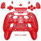 eXtremeRate Full Set Housing Shell w/Buttons Touchpad Compatible with p s 5 Edge Controller, Clear Red Replacement Decorative Trim Shell Front Back Plates Compatible with p s 5 Edge Controller
