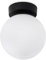 Light-Home Leon Wandlampen Deckenbeleuchtung - Deckenlampe für Wohnzimmer Schlafzimmer und Esszimmer - Moderne Lampen aus Glas - E 14 - Schwarz