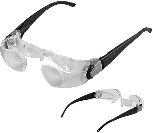 Lupenbrille, Verstellbar, 4-Fach Vergrößernd, Blendfrei, Tragbare Lupenbrille Für Senioren Mit Alterssichtigkeit, Fernsehen, Lesen, Angeln, Fernsehbrille, Lesebrille, Tragbar