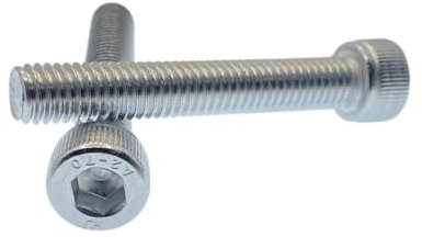 Rubigo Bulloni M8, M8 x 50 mm, viti a testa esagonale, viti in acciaio inox A2, diametro 8 mm, completamente filettate, viti M8, industriali, interni ed esterni (10 pezzi)