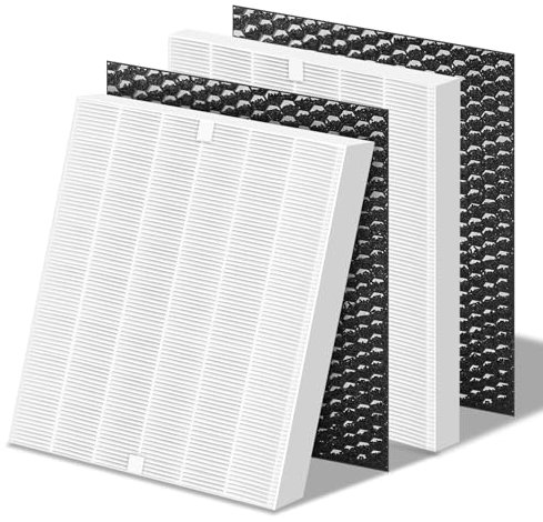 SwellV AP-1512HHS Replacement Filter Compatible with Coway Airmega AP-1512HHS (2 Filters + 2 Carbon Pre-Filters)