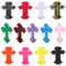 FAURAPMNG 39 Pcs Cross Patches, Mixed Color Iron on Cross Applique Patch, Embroidered Patches Vintage Cross Applique for Repair DIY Clothes Shirts Jackets Backpacks Jeans