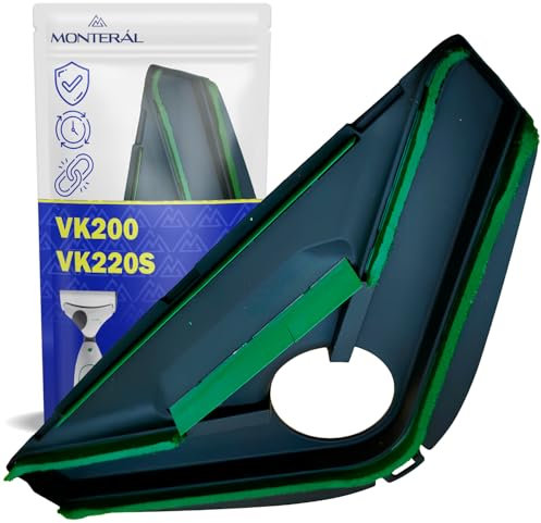 MONTERAL Cepillo con Borde de Goma y Cerdas para Modelos HD60 HD65 para Aspiradora con Código Original 58072 para Vorwerk Kobold VK200 VK220S - Garantía de 10 Años