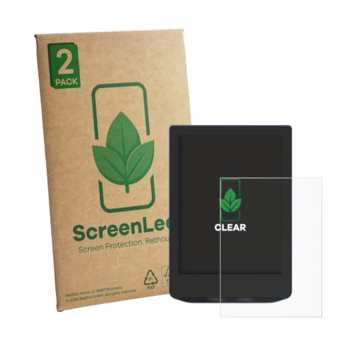 ScreenLeaf Schutzfolie für PocketBook Verse Pro | 2 Stück Transparenter Displayschutz Made in Germany Klare Displayschutz-Folie Kratzfest