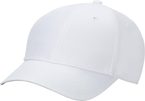 Nike Dri-Fit Club Strukturierte Cap Mit Leerer Vorderseite, White/Black, FB6452-100, M/L