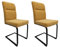 HTI living Schwingstuhl Liron 2er-Set Esszimmerstuhl Freischwinger Gelb