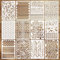EAPIKON 12 Pochoirs de Peinture de Géométriques Réutilisable, Grand Texture Modèles de Dessin pour Bois Mur Maison Scrapbooking Décor Bricolage, Art Murale Painting Stencils, Format A4