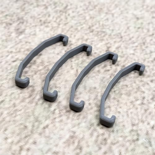 ULEIVA Juego de 4 clips para auriculares, color gris, compatible con Astro A50 Gen. 4 + Mod. Kit de abrazadera de sujeción para auriculares de videojuegos (gris)