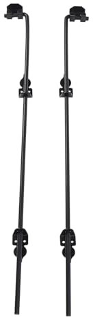 Gate Ground 36 Inch Heavy Duty Cane Gate Stopper Hardware Wrought Iron Gate Ground Latches for Wood Metal Fences Doors Home Commercial Use