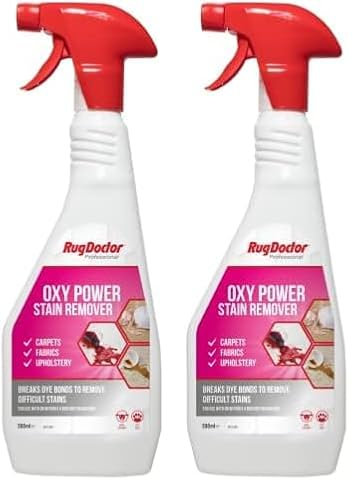 Rug Doctor Oxy Power Stain Remover, 500 ml Trigger Spray (Pack of 2)