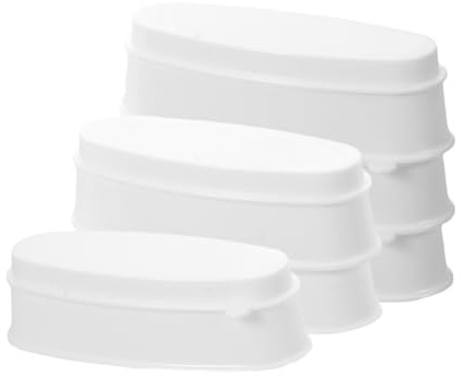 LALADEFIEE 6 Pcs Nail Dip Powder Recycling Tray System Portable French Tip Nail Art Container Application Easy to Clean Lightweight Manicure Essential Tool for Professionals and Home Use