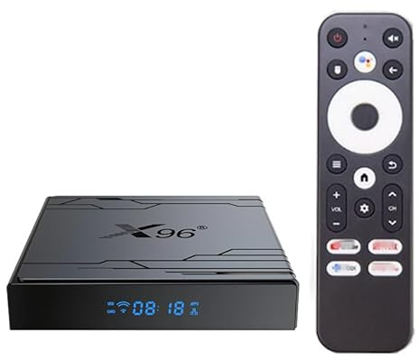 Android TV Box 14.0, X96 NEX TV Box 4K/8K HD, 4 GB De RAM, 32 GB De ROM, Android Box WiFi 6 con CPU S905Y5, 3D, WiFi 2.4G/5G, Bluetooth 5.0, USB 3.0.