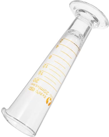 TOYANDONA Vidrio Medidor para Laboratorio Vaso Triangular con Escala Clara Resistente y Fácil de Limpiar para Química y Medición Precisa