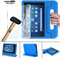 FINDING CASE for Amazon Fire HD 8 Tablet | AMAZON Fire Case(8th / 7th / 6th Gen-2018,2017 and 2016 Release) With Glass Screen Protector Cover - ShockProof Handle Foam Stand Kids Cover (blue)