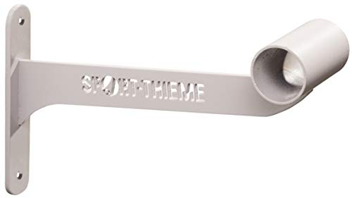 Sport-Thieme Ballettstangen-Wandhalter | Einfach oder Doppelt | passend für ø 40 mm Ballettstange | lichtgrau | robust | Gewicht 1,3 kg | belastbar bis 50 kg | Markenqualität