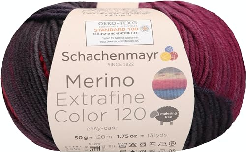 Schachenmayr Merino Extrafine 120 Color, 50G wildberry Handstrickgarne