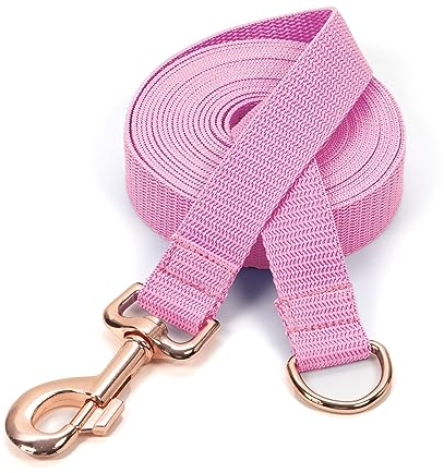 Schleppleine, Polypropylen, für kleine und mittelgroße Hunde, aus Polypropylen, 3,90m (3,9 m, Rosa)